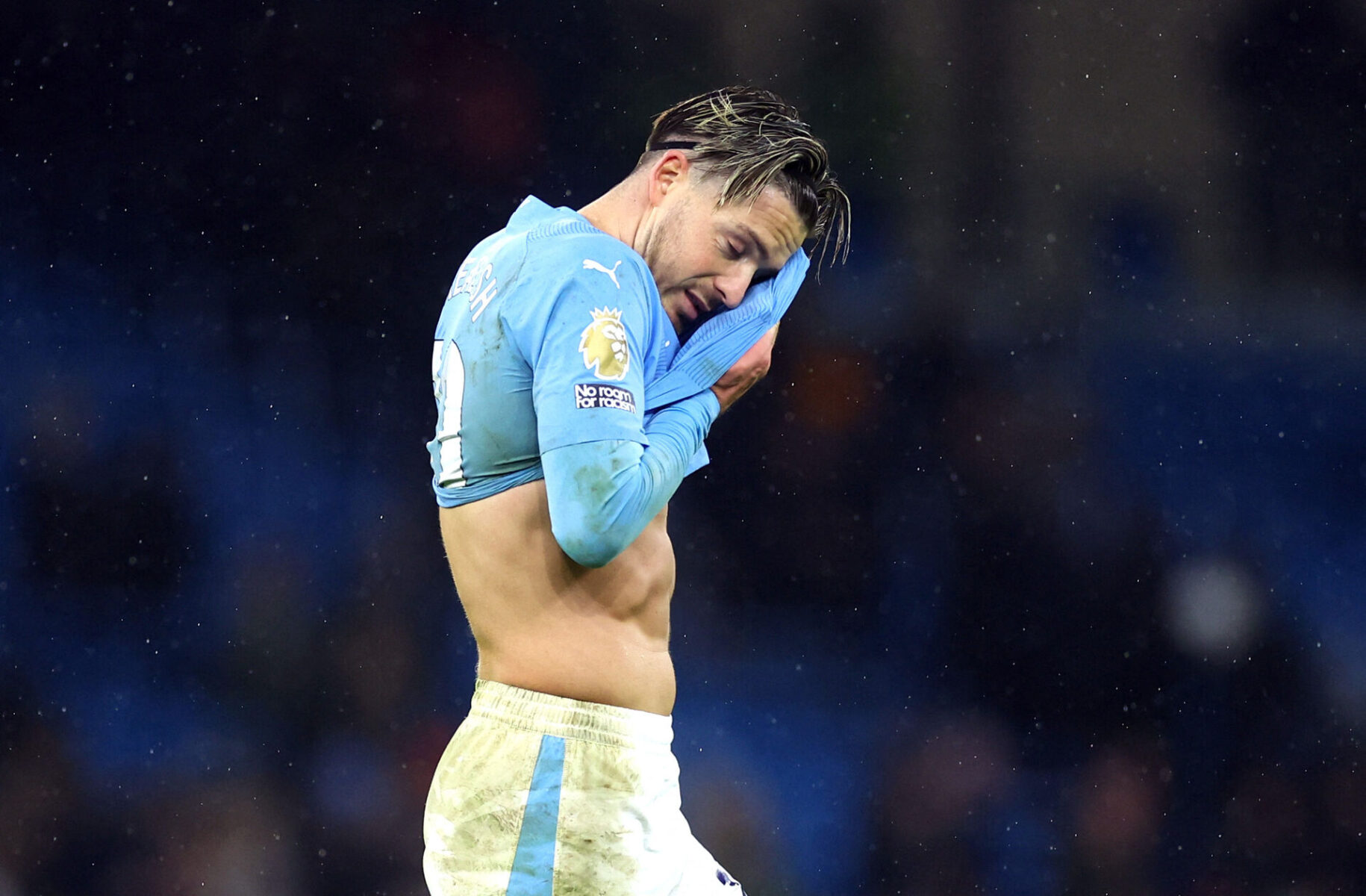 Jack Grealish og Manchester Citys øvrige spillere var stiktossede efter slutfløjt.