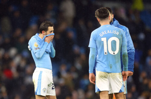 Bernardo Silva og Manchester City var rasende på kampens dommer, Simon Hooper.