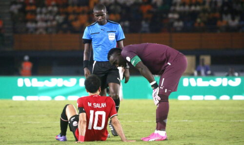 Mohamed Salah må udgå med en skade.