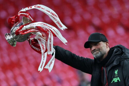 Jürgen Klopp siger søndag farvel til Liverpool.