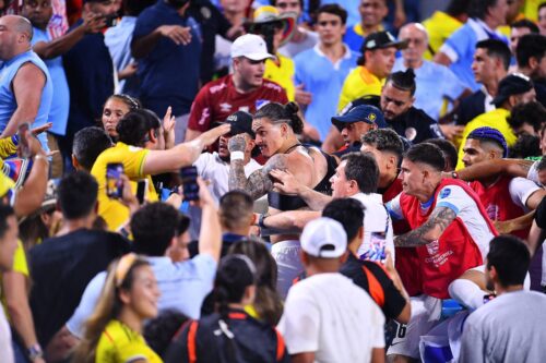 Liverpool-stjernen Darwin Núñez var involveret i et stort slagsmål ved Copa America.