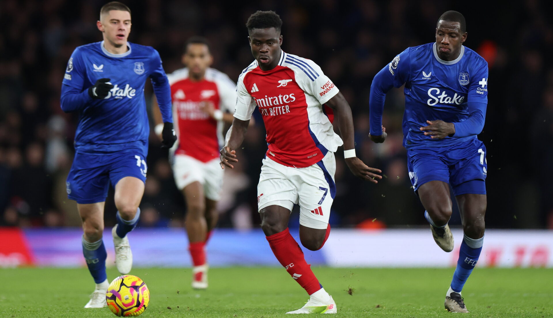 Arsenal spillede mod Everton.