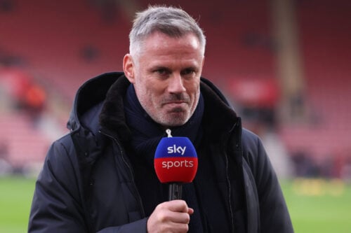 Jamie Carragher var utilfreds.