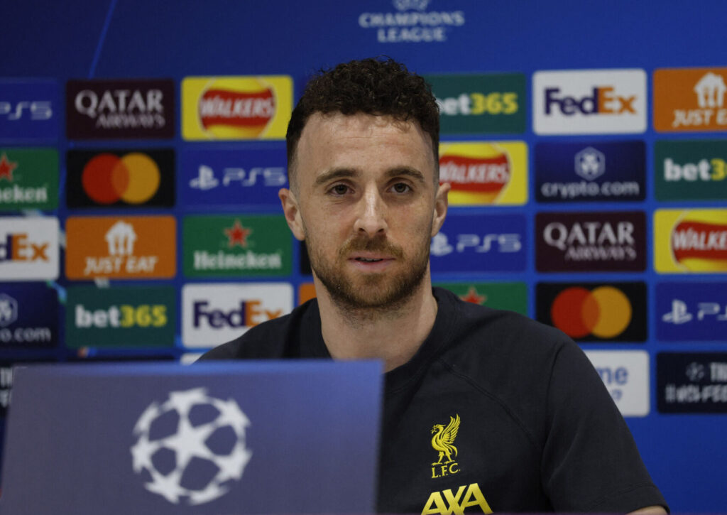 Diogo Jota til pressemøde