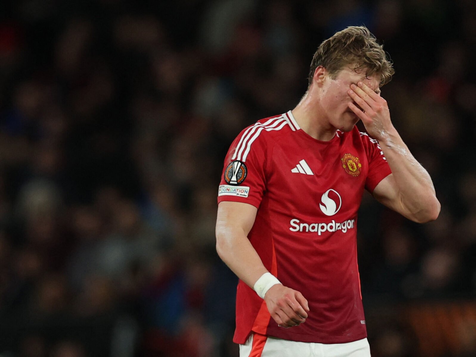 Rasmus Højlund har ikke haft det nemt for Manchester United.