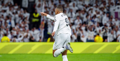 Kylian Mbappé kom lørdag aften på tavlen to gange for Real Madrid, hvorfor den gudsbenådede franskmand nu har tangeret en rekord.