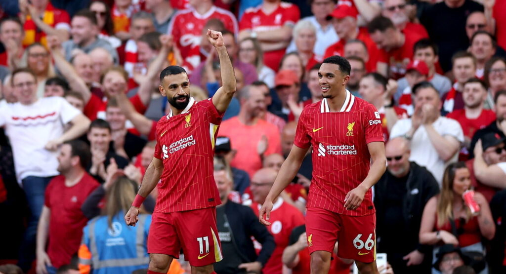 Trent Alexander-Arnold forlader Liverpool, hvilket Mohamed Salah nu reagerer på i et opslag på det sociale medie Instagram.