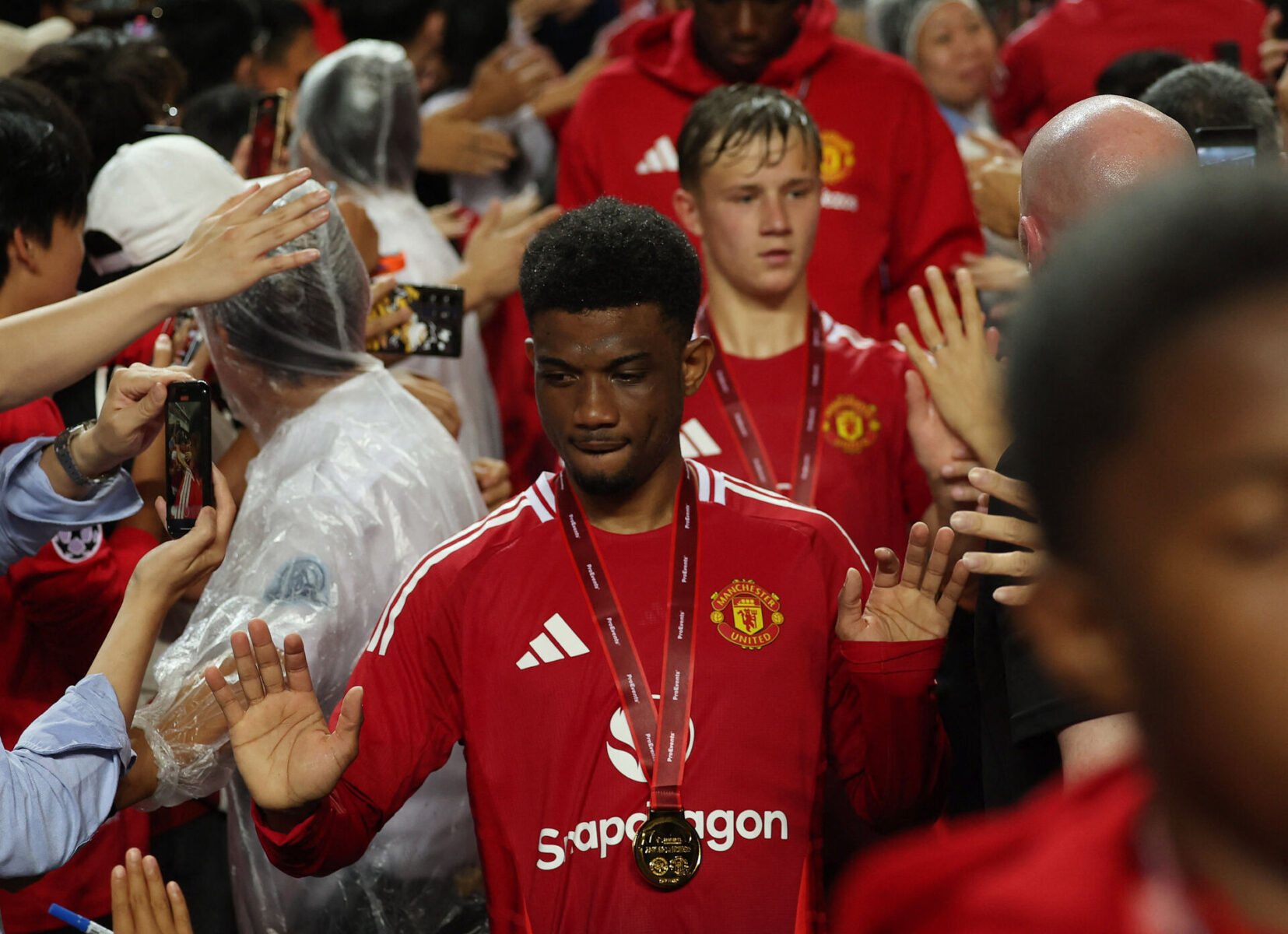 Amad Diallo viste finger til Manchester United-fansene.