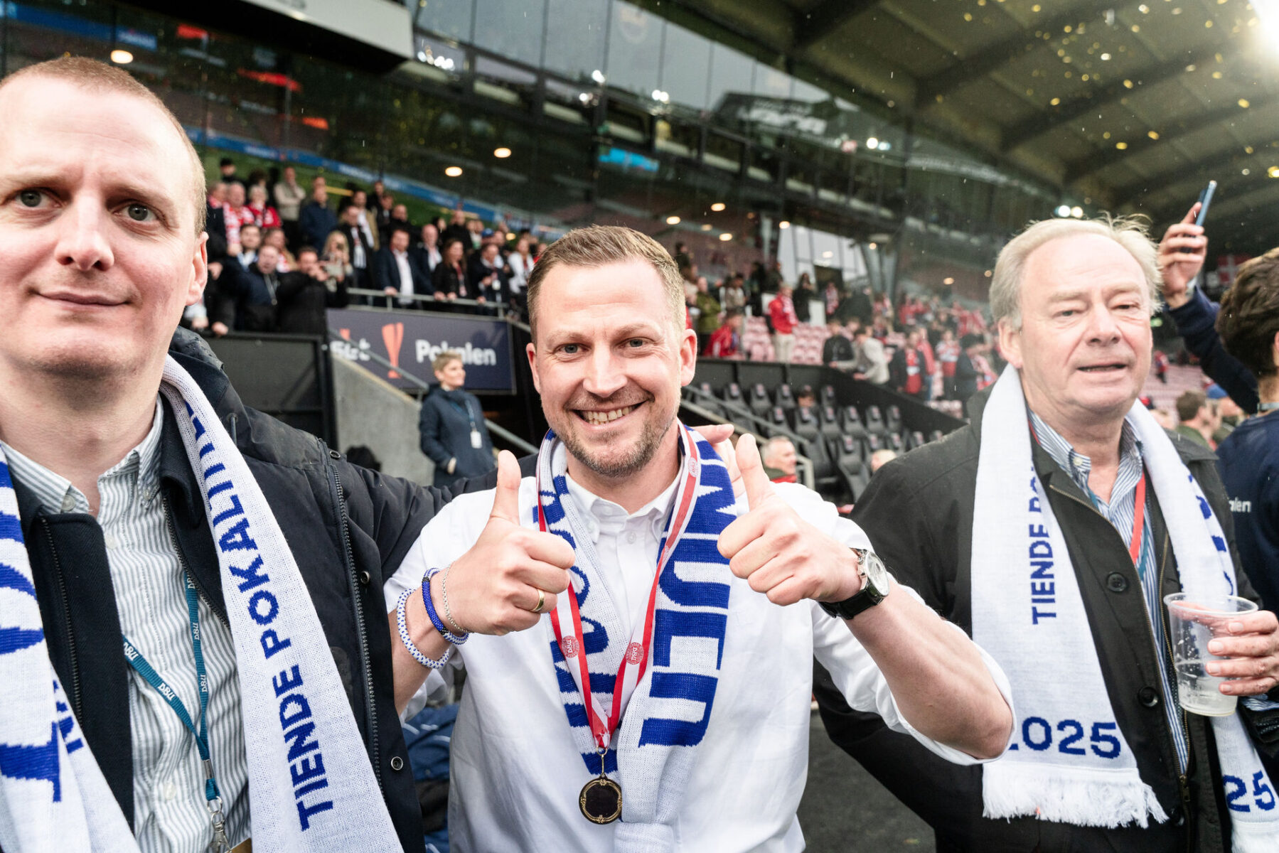 FCKs cheftræner Jacob Neestrup under Pokalfinalen mellem FC København - Silkeborg på MCH Arena i Herning torsdag den 29. maj 2025.. (Foto: Sebastian Elias Uth/Ritzau Scanpix)