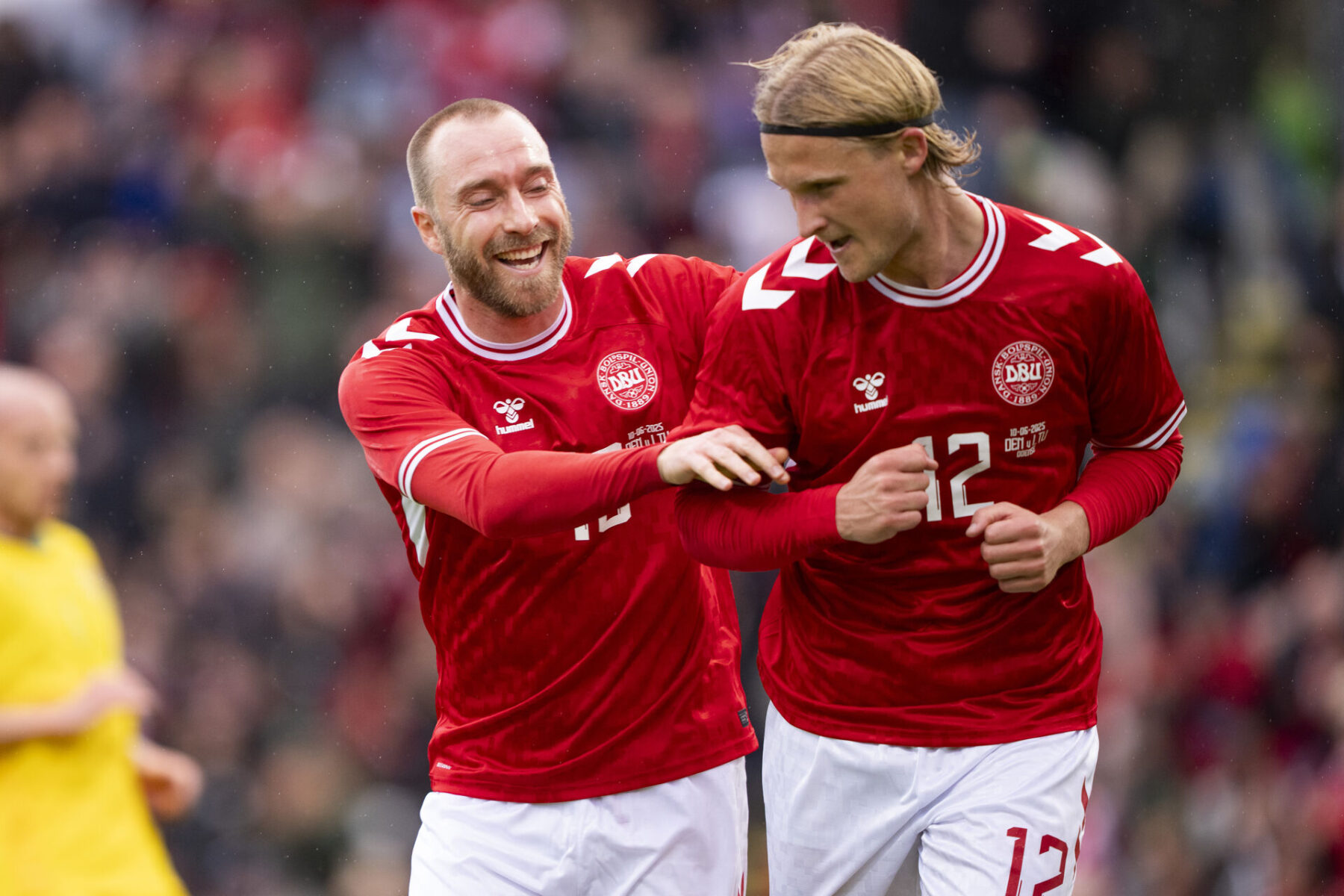 Både Kasper Dolberg og Christian Eriksen kan være på klubjagt denne sommer. Foto: Bo Amstrup/Ritzau Scanpix