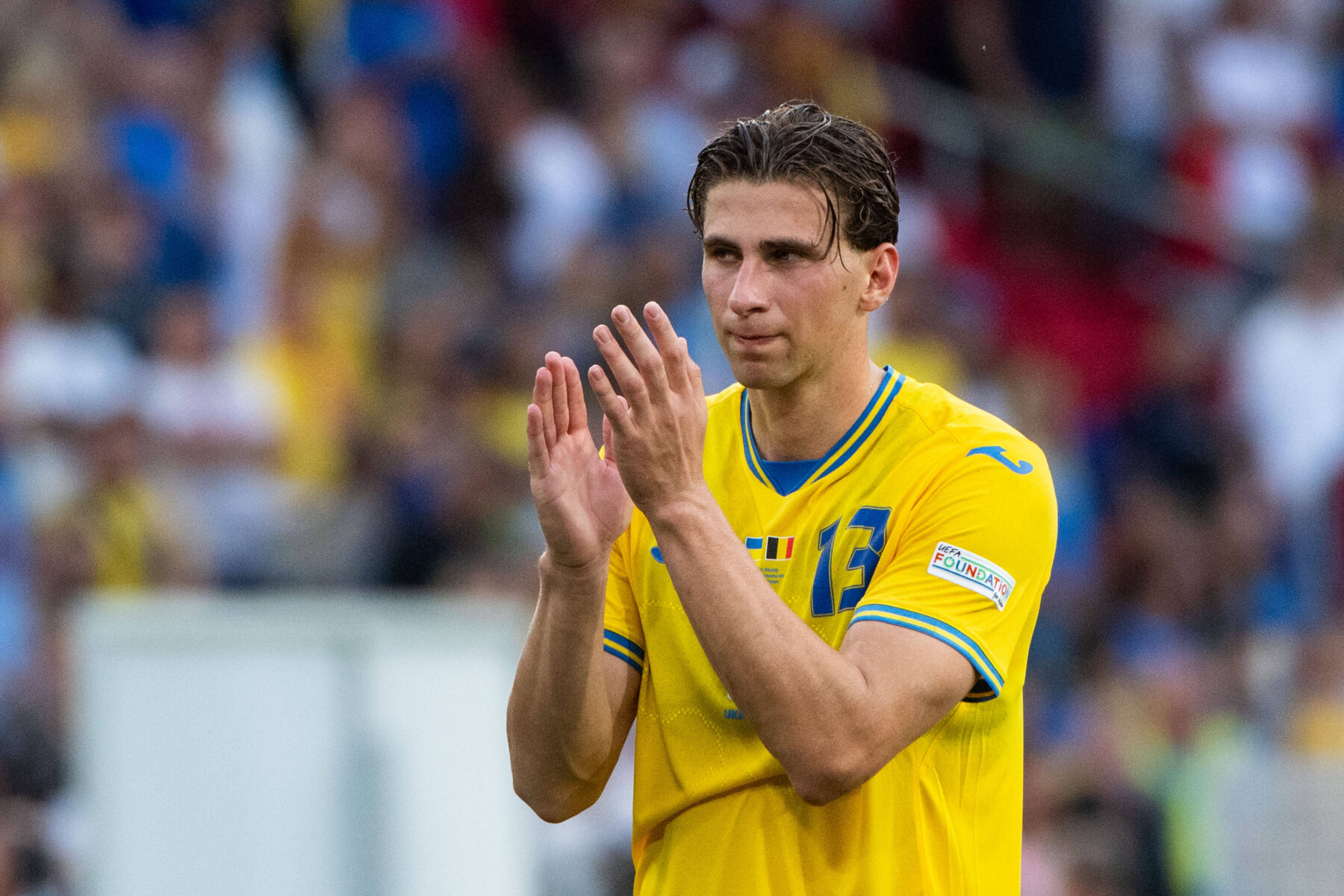 Thomas Frank og Tottenham er på jagt efter den ukrainske forsvarsklippe.