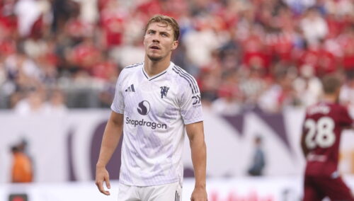 Rasmus Højlund er eftertragtet.