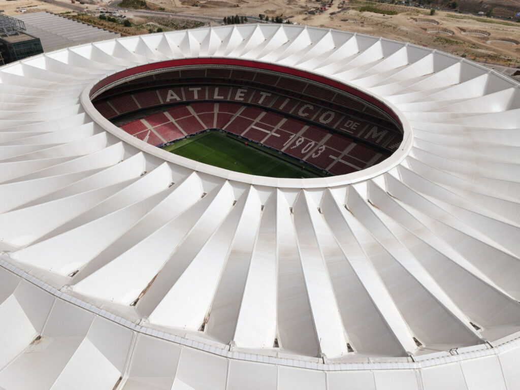 Estadio Metropolitano skal i 2027 afvikle Champions League-finalen. Foto: REUTERS/Guillermo Martinez