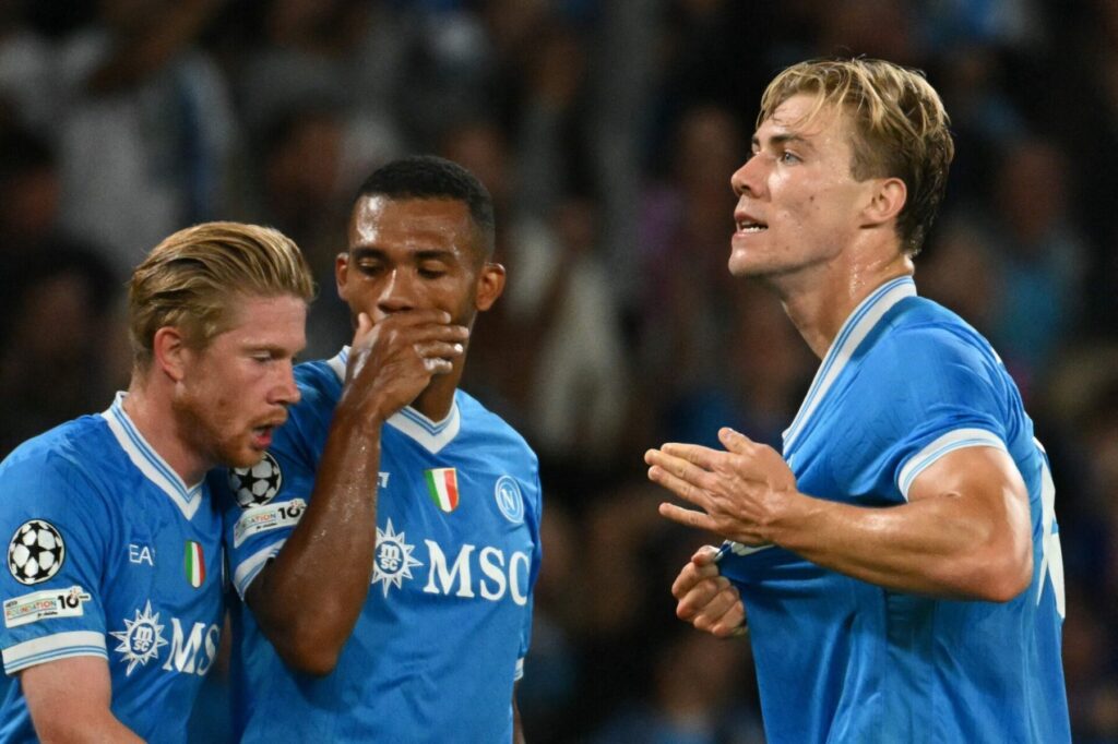 Rasmus Højlund viser lovende takter for Napoli.