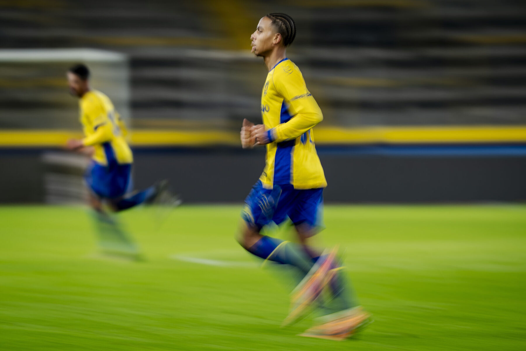Noah Nartey trænede fuldt med hos Brøndby torsdag.