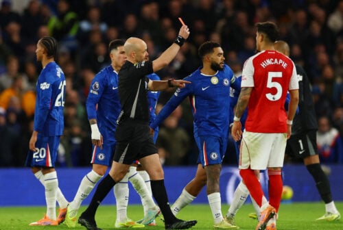 Chelsea-stjerne fik rødt.