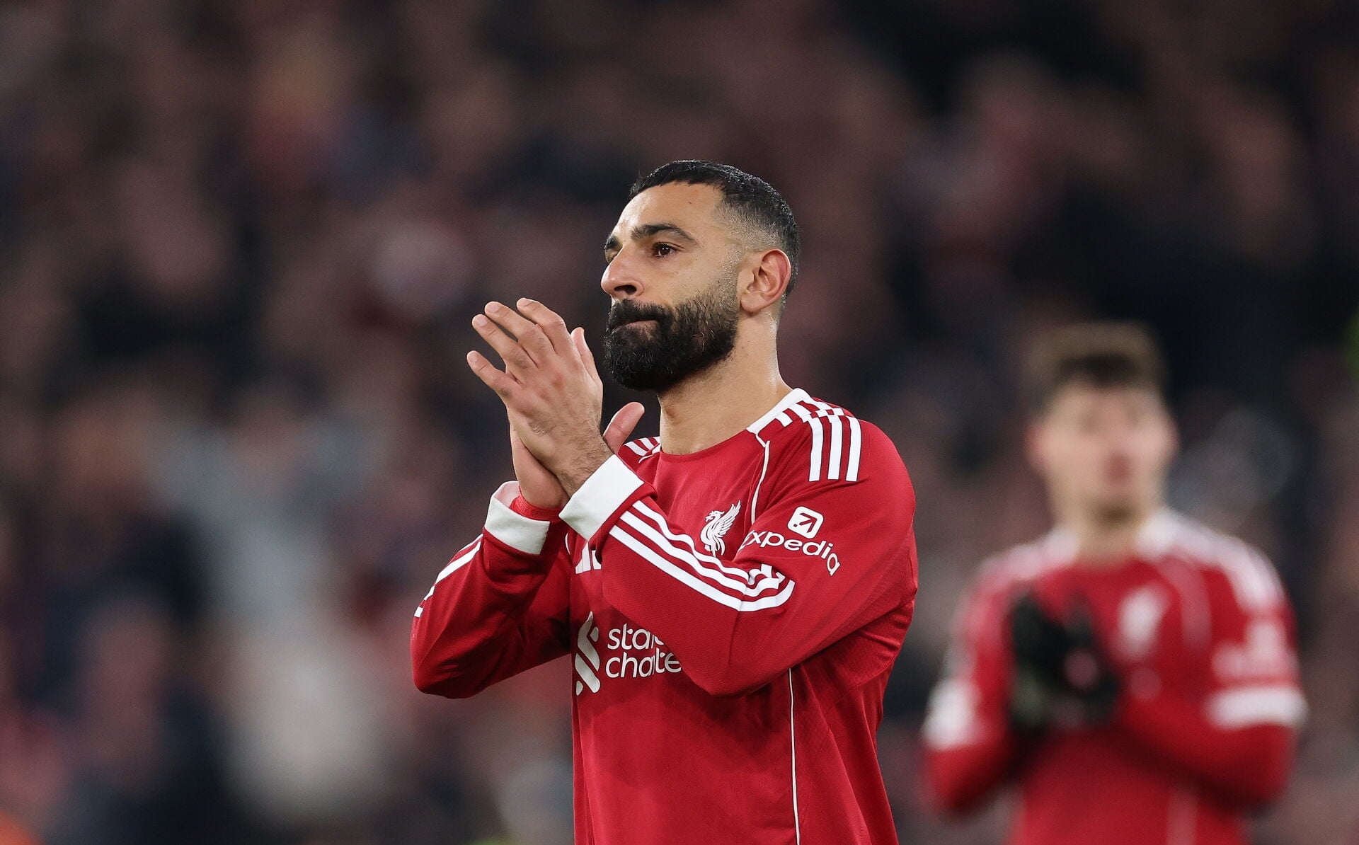 Det er endnu ikke besluttet, hvad der skal ske med Mohamed Salah. Foto: EPA/ADAM VAUGHAN