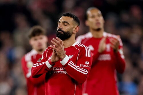 Mohamed Salah vraget.