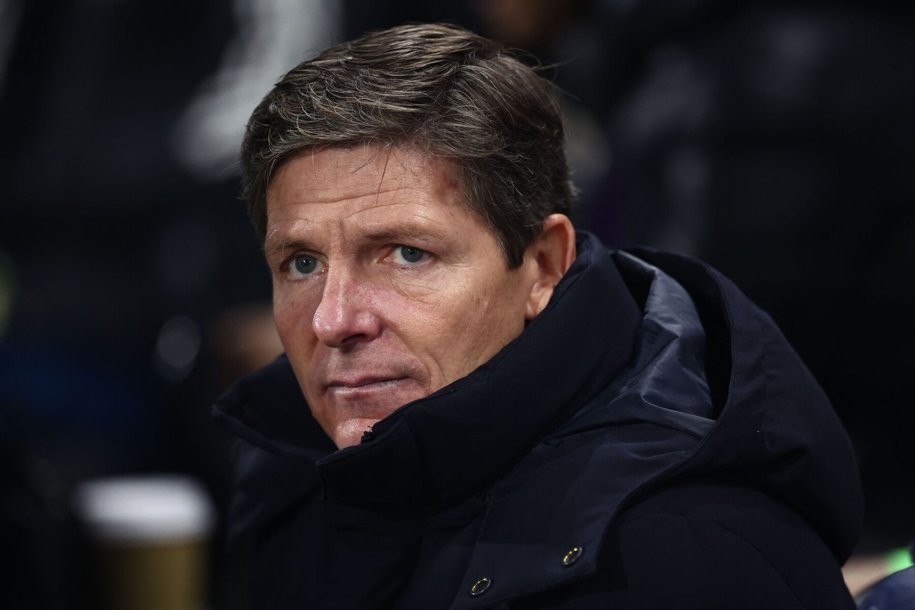 Rúben Amorim kan godt begynde at se sig over skulderen, hvis Oliver Glasner bliver en konkret mulighed for Manchester United. Foto: HENRY NICHOLLS / AFP