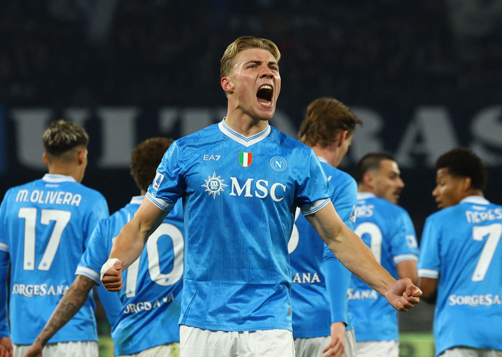 Rasmus Højlund bør takke Antonio Conte, lyder det nu. Foto: REUTERS/Ciro De Luca TPX IMAGES OF THE DAY