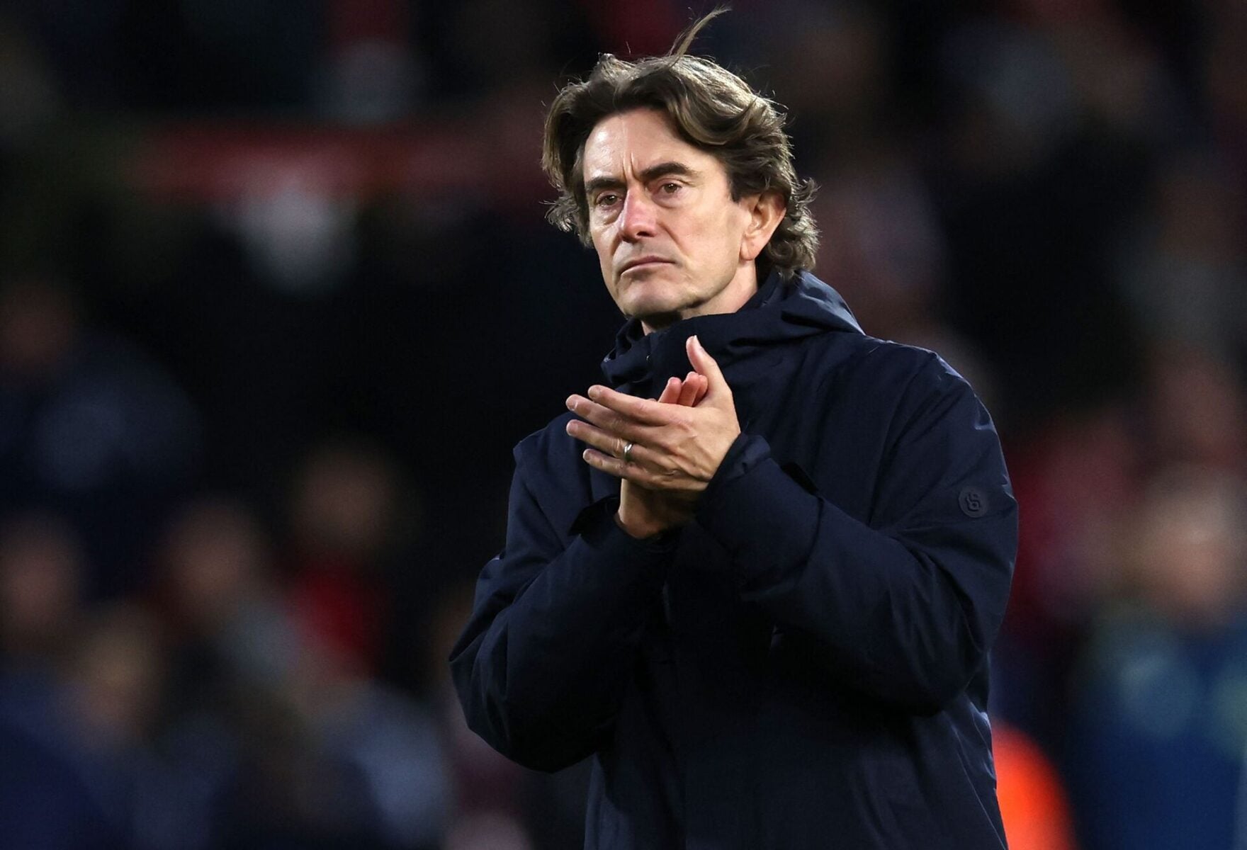 Thomas Frank har fået til opgave at løfte resultaterne hos Tottenham, hvis ikke han skal lide en grusom skæbne. Foto: Darren Staples / AFP