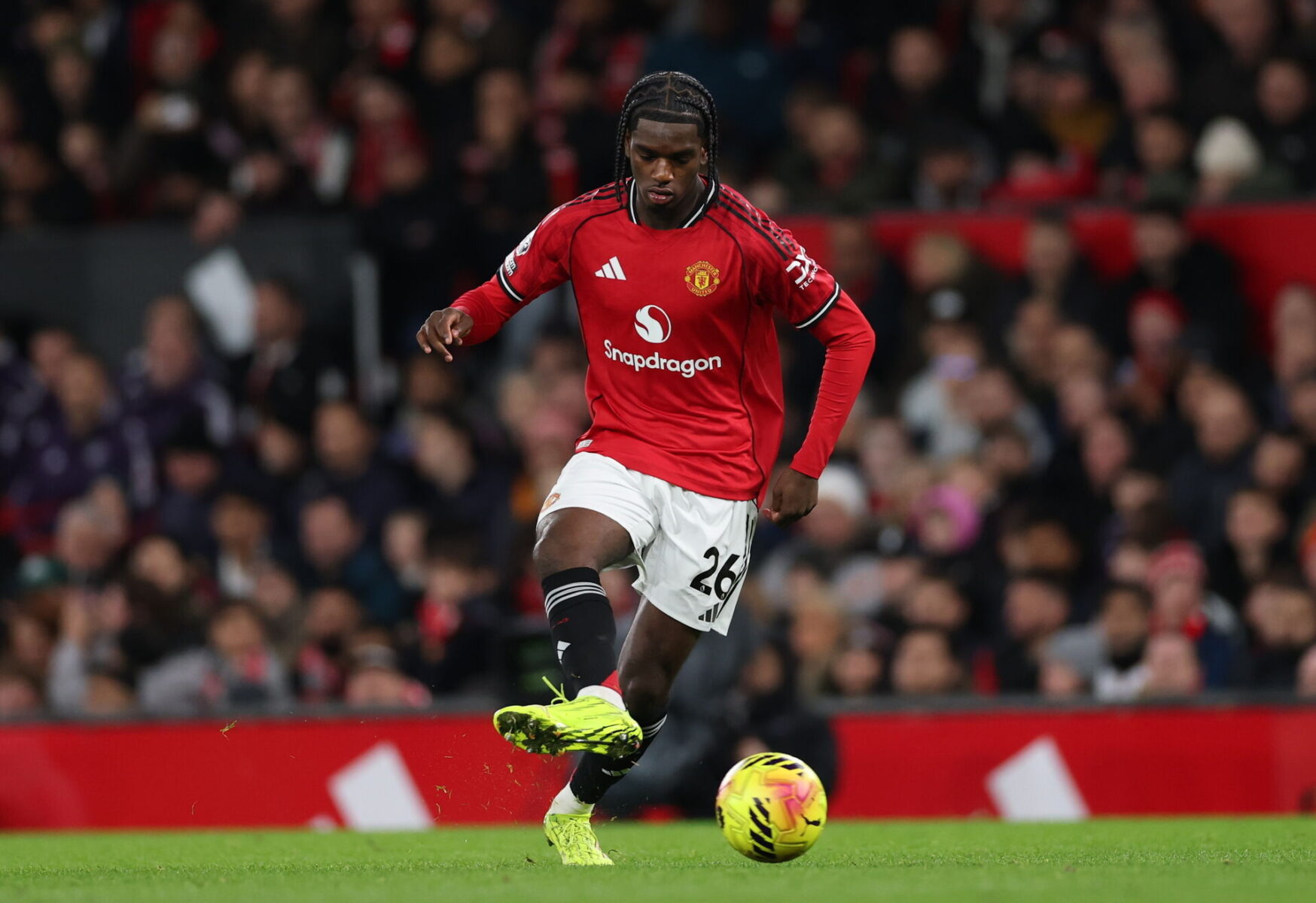 Ayden Heaven fik endnu engang chancen fra start under Rúben Amorim. Foto: EPA/ADAM VAUGHAN