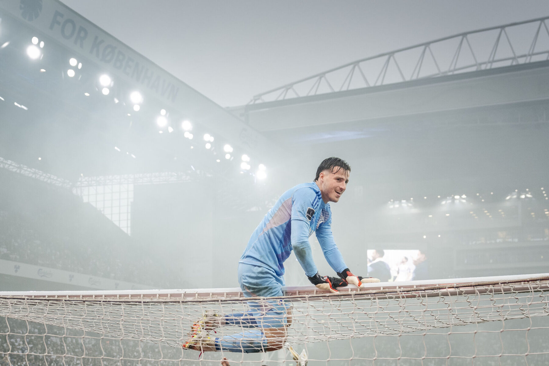 FC Københavns Diant Ramaj jubler efter 3F Superliga-kampen mellem FC København og FC Nordsjælland i mesterskabsspillet i Parken, søndag den 25. maj 2025. (Foto: Mads Claus Rasmussen/Scanpix 2025)