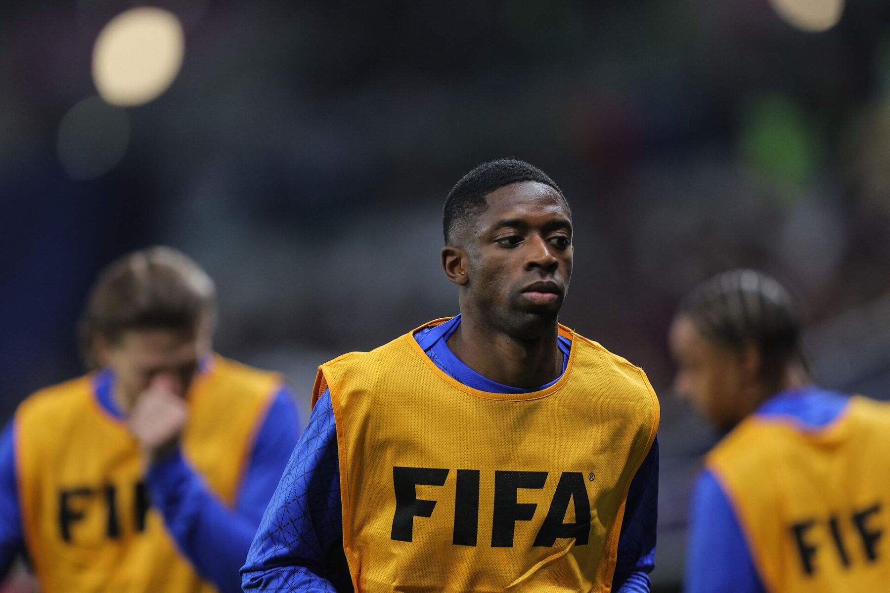Ousmane Dembélé er utilfreds med Luis Enriques dispositioner i PSG. Foto: Karim JAAFAR / AFP