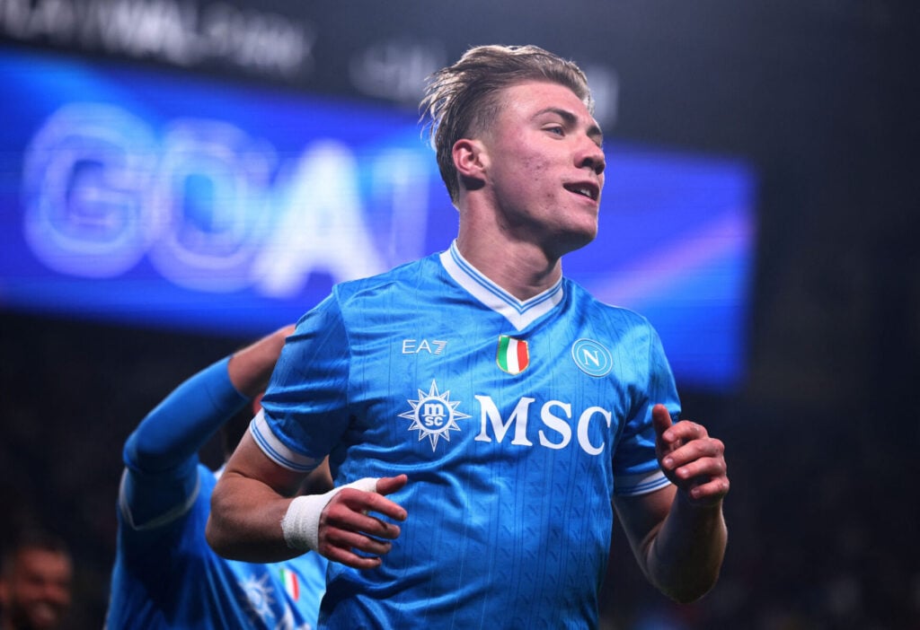 Rasmus Højlund har ramt formen i Italien.