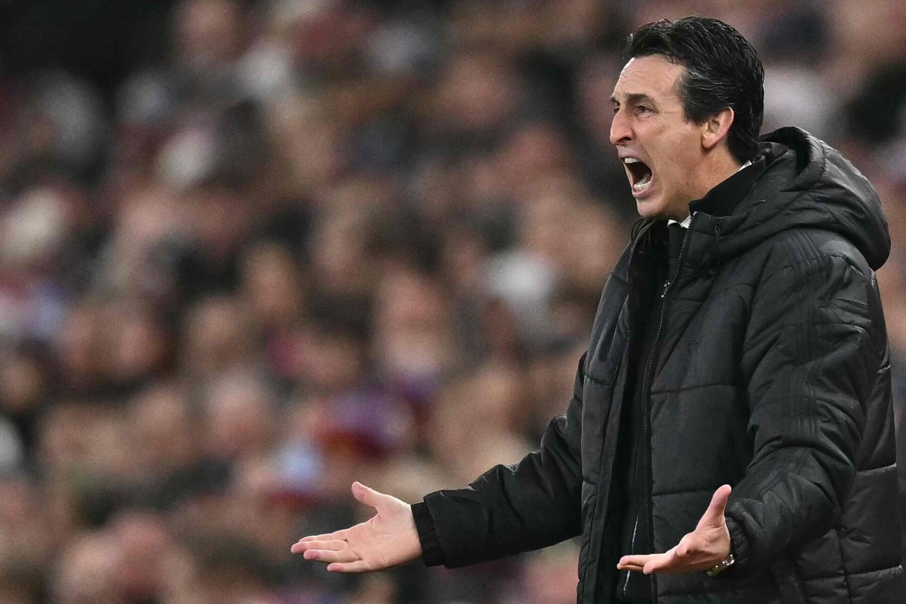 Aston Villa og Unai Emery har ikke, hvad der skal til for at vinde Premier League i denne sæson, vurderer Viaplay-ekspert Jan Mølby. Foto: Ben STANSALL / AFP