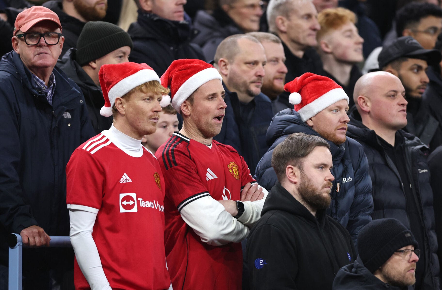 Nissehuerne må frem hos Manchester United-fansene på Boxing Day, hvor klubben spiller hjemme mod Newcastle. Foto: REUTERS/David Klein