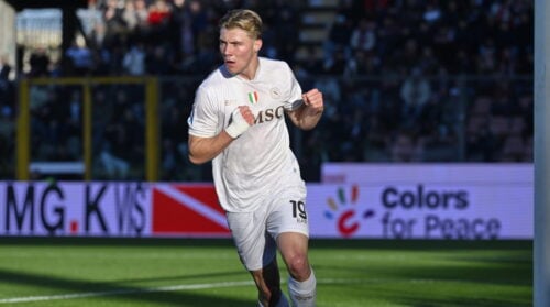 Rasmus Højlund er flyvende i denne sæson. Den danske angriber har taget kvantespring i Napoli, der har lejet ham i Manchester United.