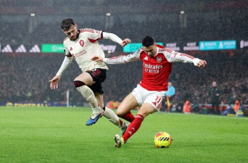 Liverpool må klare sig uden Conor Bradley.