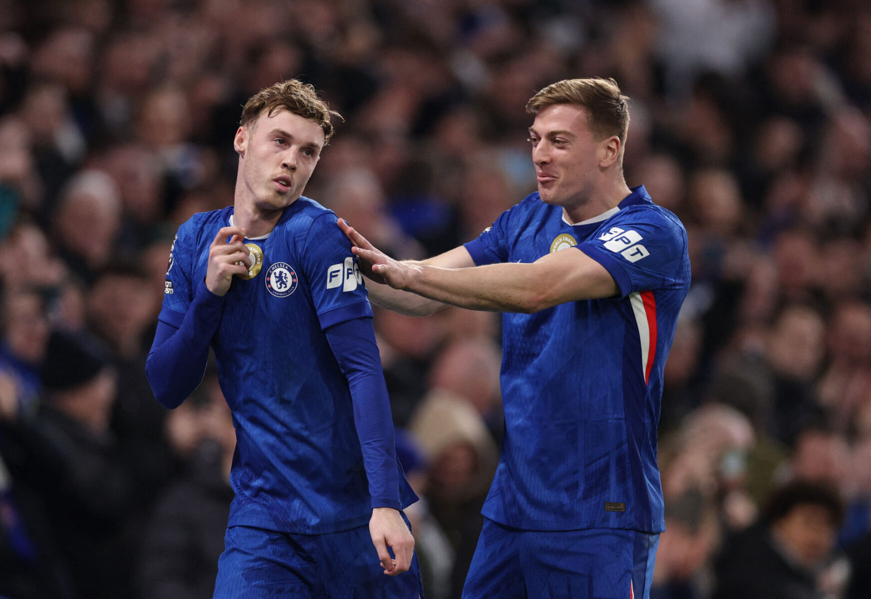 Cole Palmer er ikke med for Chelsea i søndagens kamp mod Crystal Palace. Foto: Action Images via Reuters/John Sibley
