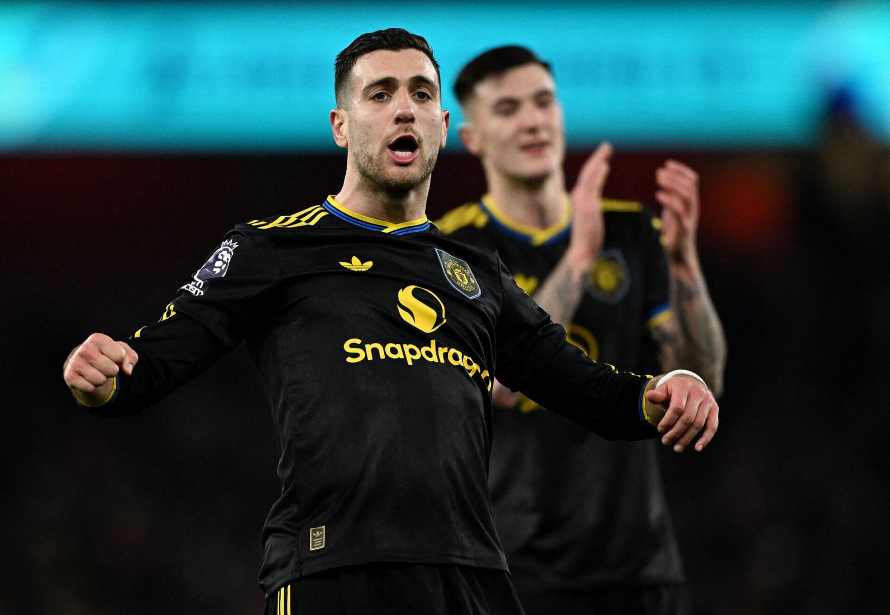 Diogo Dalot rygtes til større adresser. Foto: REUTERS/Dylan Martinez