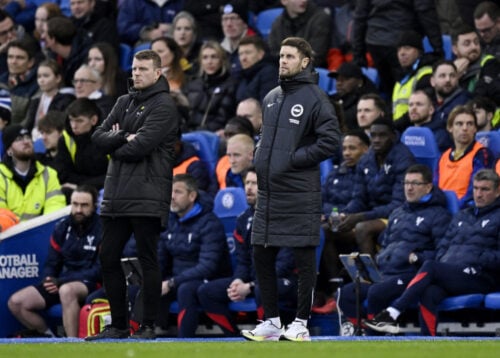 Fabian Hürzeler har fået at vide, at han bliver fyret. Tilmed af Brightons egne fans.