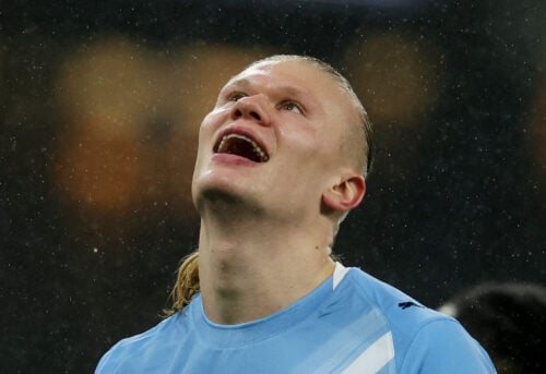 Erling Haaland er nok ikke med for Manchester City lørdag.