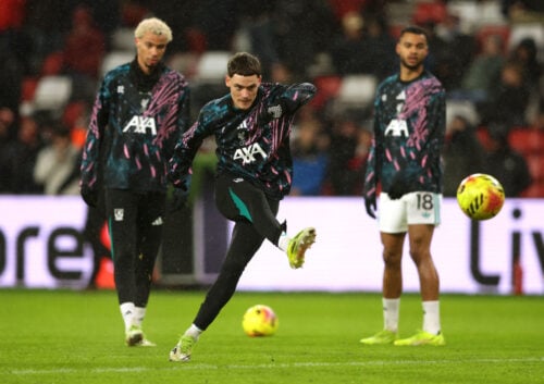 Florian Wirtz kom til skade under opvarmningen.