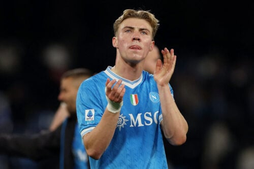 Rasmus Højlund forventes at fortsætte i Napoli.