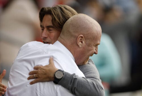 Sean Dyche befinder sig i en skrøbelig position.