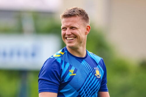 Patrick Pentz har ikke fået spilletid for Brøndby i opstarten.