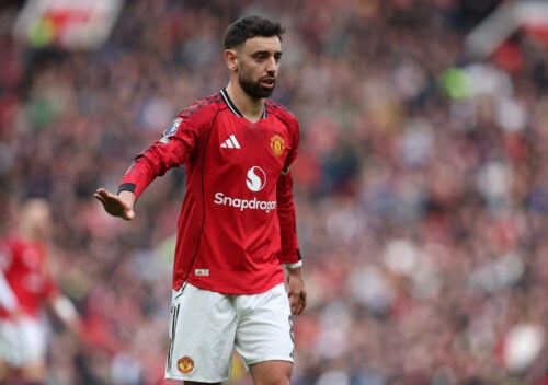 Bruno Fernandes er fortsat en nøglespiller på Manchester United, men fremtidsudsigterne for portugiseren er fortsat uafklaret.