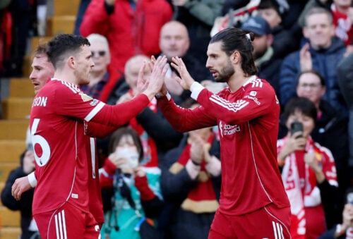 Dominik Szoboszlai slår rekord med nyt mål efter frispark.