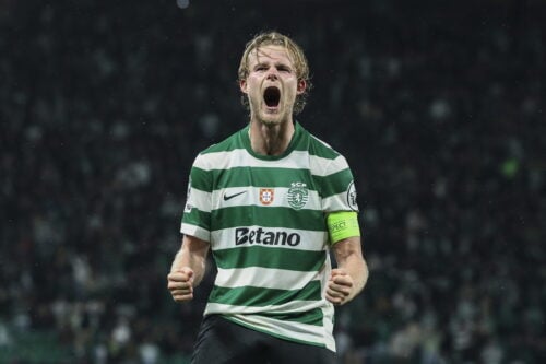 Morten Hjulmand er en sand leder for Sporting, der er klar til Champions Leagues kvartfinaler. Nu kan en stor transfer være på vej.