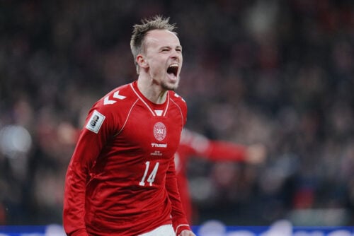 Mikkel Damsgaard blev helten, da Danmark vandt over Nordmakedonien i Parken.