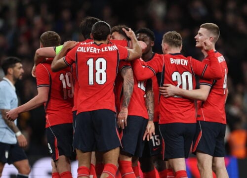 Der var flere Arsenal-spillere i aktion fredag aften, da England testede formen mod Uruguay. Én af dem blev skadet.