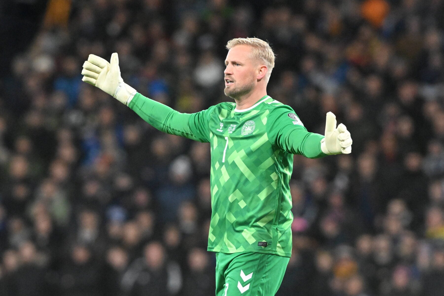 Kasper Schmeichel er ude.