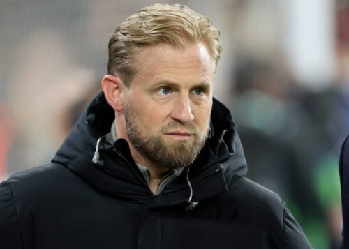 Kasper Schmeichel sendte en hemmelig besked til Brian Riemer.