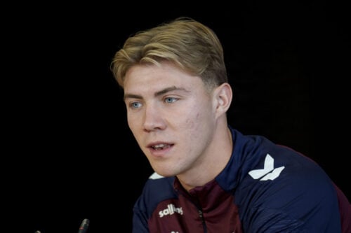 Rasmus Højlund skulle afløses.