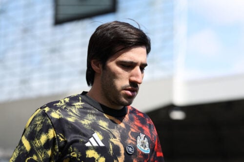 Sandro Tonali dropper Manchester City.